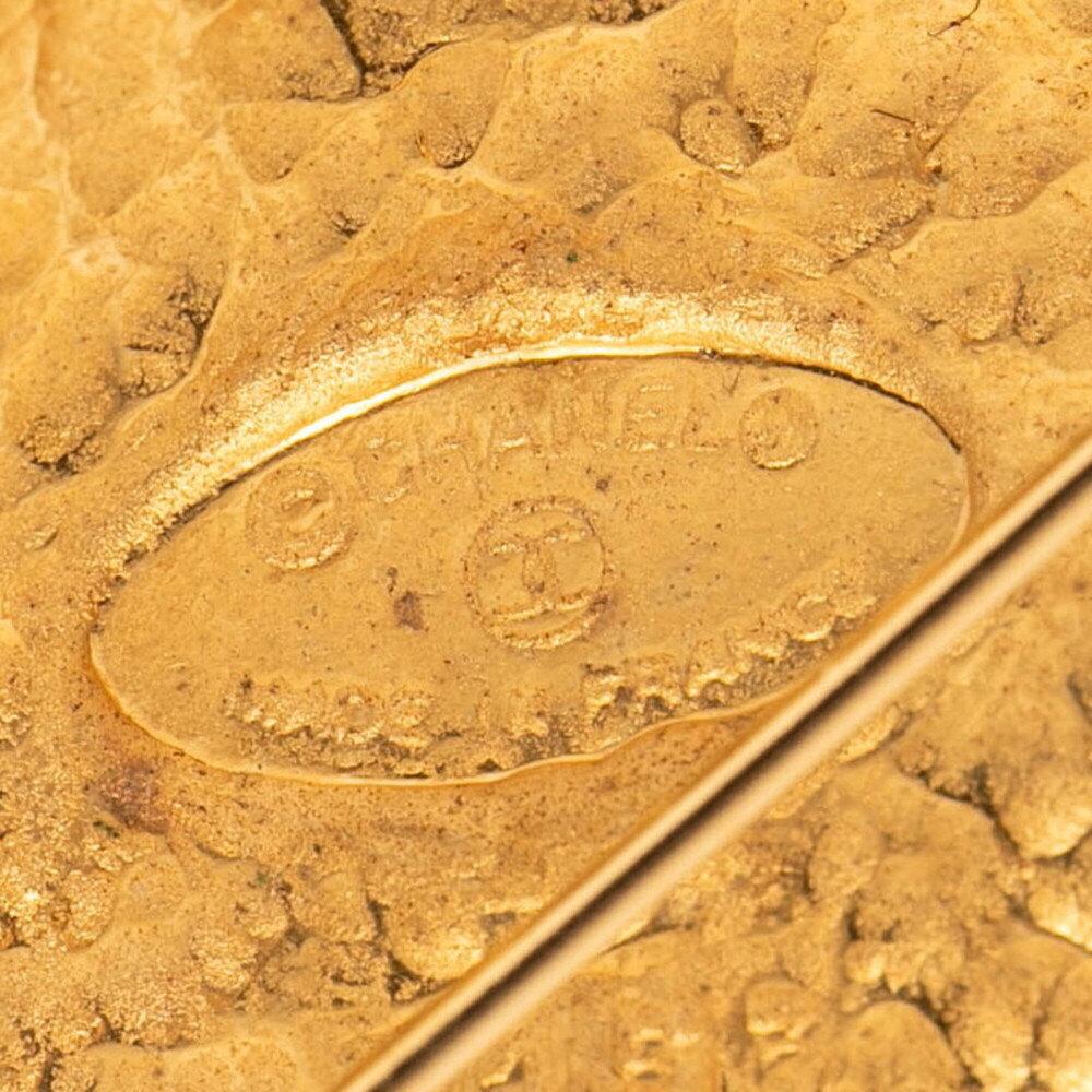 CHANEL Authentic Gold Diamond Logo Brooch - Picture 4 of 4